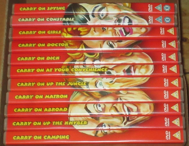 BUNDLE OF 11 CARRY ON DVDs DeAgostini Releases Dick Camping Doctor 