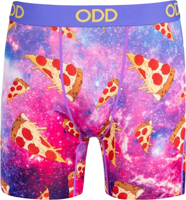 Odd Sox Men's Novelty Underwear Boxer Briefs Junk Food, Pizza, Mac & Cheese Styl