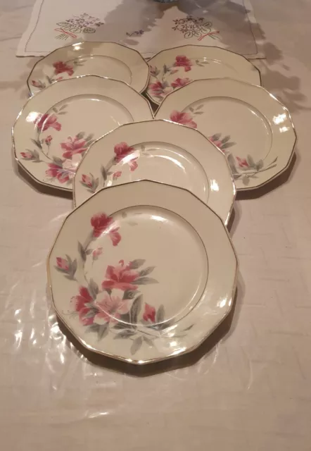 service de table porcelaine limoges décor fleurs 12 assiettes