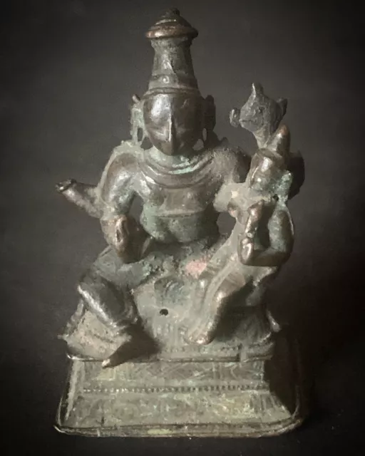 Indien Antique Indian Hindu Bronze Asia Buddha  Nepal Krishna Shiva Ganesha D960