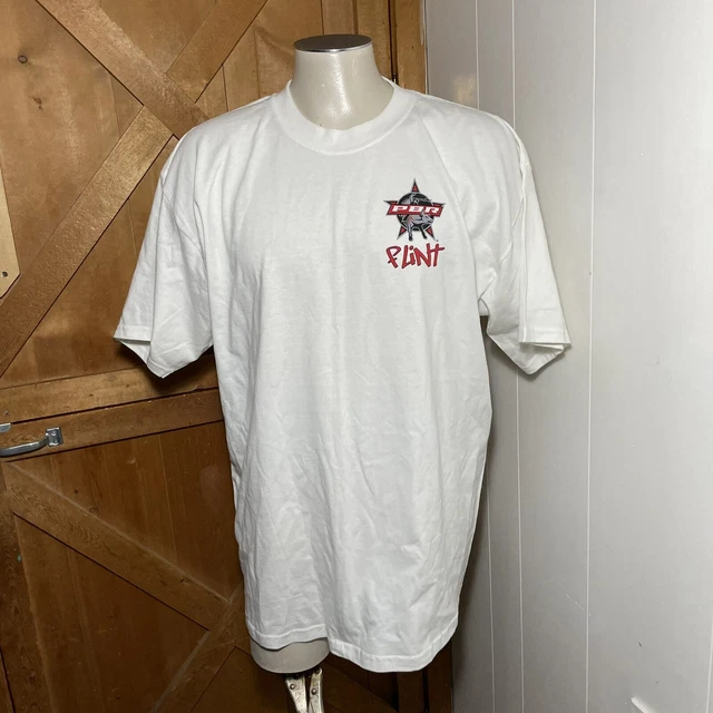 The Coolest Clown In The World Rodeo Clowns PBR Flint Mens Size XL White Tshirt