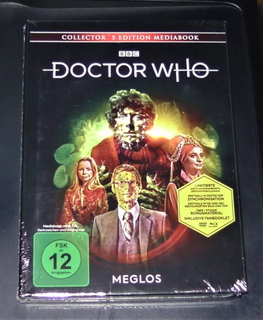 Doctor Who Vierter Meglos Limitada Mediabook blu ray + DVD Nuevo y Emb. Orig.