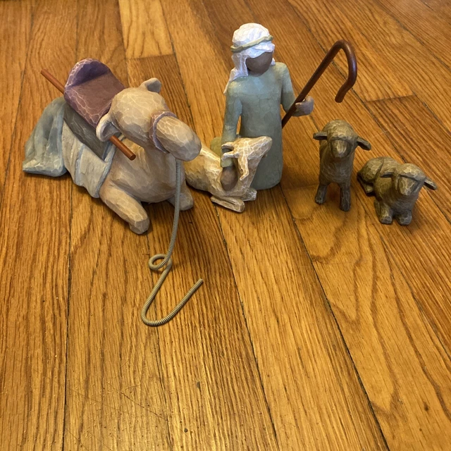Willow Tree Susan Lordi Shepard and Stable Animals set No Box