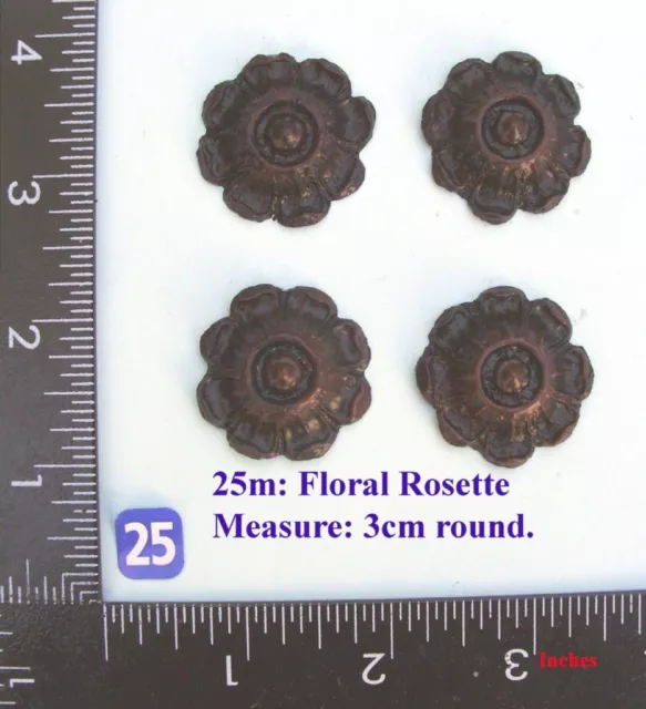 TITLE: 25M "4 circular rosettes" clock case / furniture DIY