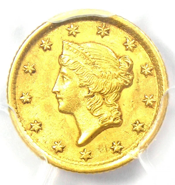 1853-O Liberty Gold Dollar New Orleans G$1 - PCGS MS62 BU UNC - $1,250 Value