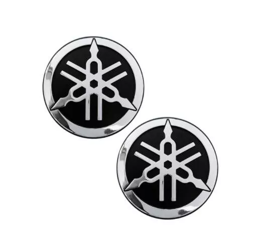 4PCS OEM Tank Fairing/Fender Emblem Tuning Fork Logo Badge Decal 5CM For Yamaha