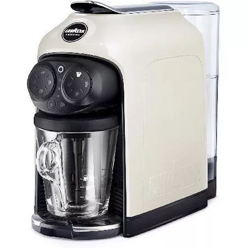 Lavazza Desea Blanco Crema Máquina Caffe en Cápsulas Con Espumador Y Taza