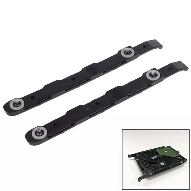 1pair New Black Chassis Hard Drive Mounting Plastic Rails for Cooler MasteR:EL