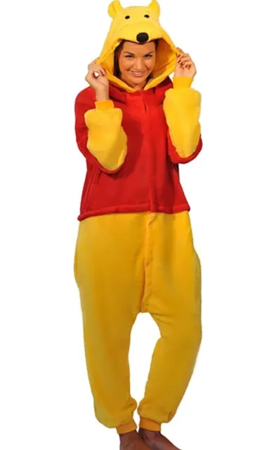 Unisex Adult Winnie The Pooh Flannel Onesie11 Cosplay Costume Pyjamas Small 8-10