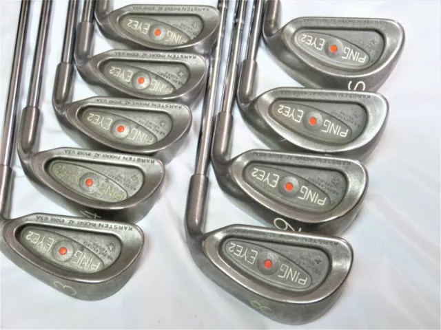 PING EYE2 Orange 3-SW 9PC R-FLEX Golf Clubs Irons Set JP Model