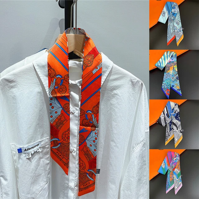 2 Sciarpe In Chiffon Seta - Foulard Leggeri, Versatili, Per Tutte Le Stagioni - Foto 8