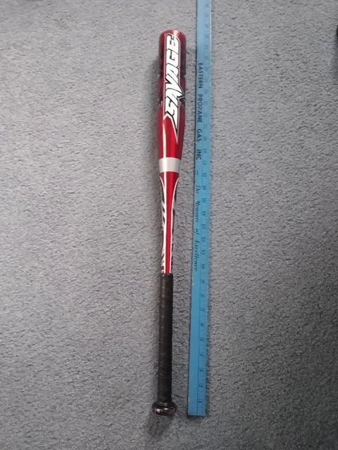RAWLINGS SAVAGE YOUTH Red BASEBALL BAT 28" 18oz. YBSVG2  LITTLE LEAGUE -10 2.25"