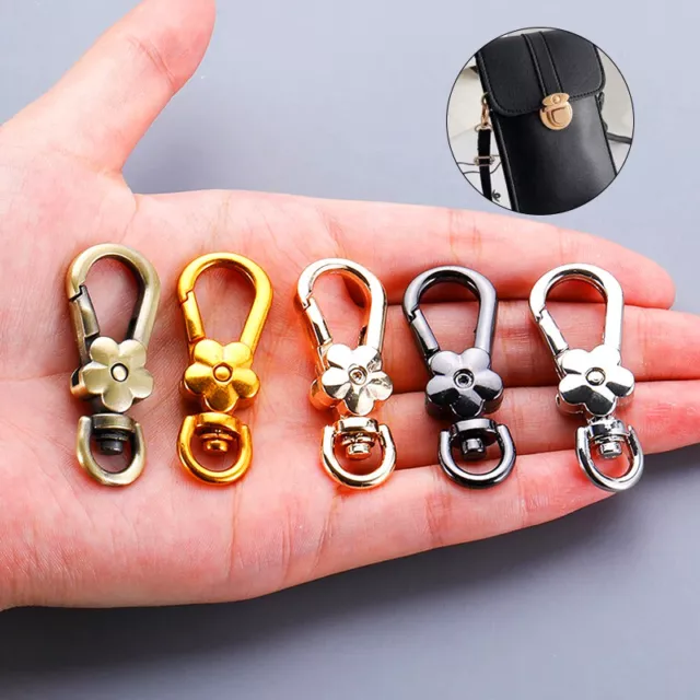 5PCS Lobster Claw Swivel Clasp Clips Bag Key Ring Hook Findings Keychain lanyard