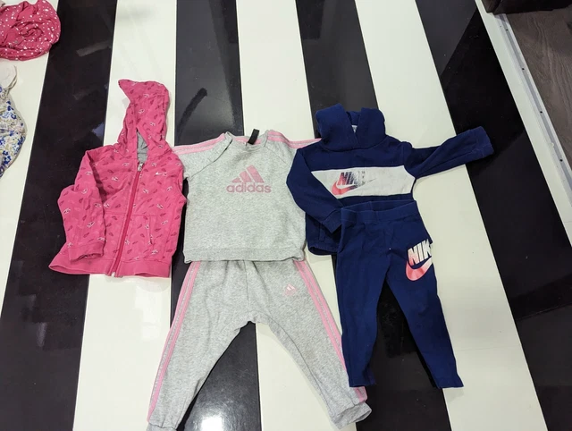 baby girl clothes bundle 12-18 months Adidas Nike sets