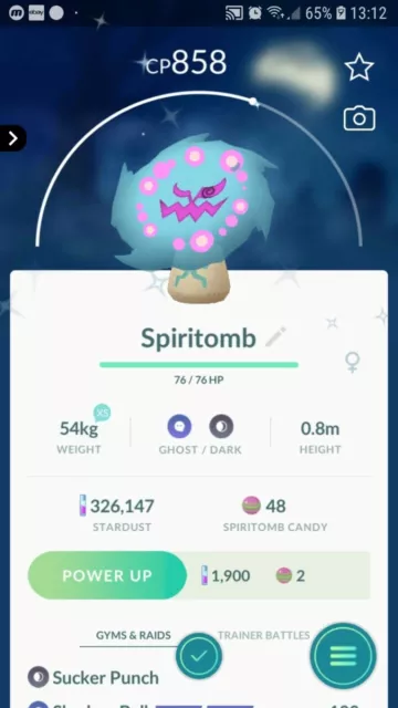 Shiny Spiritomb / Pokémon Brilliant Diamond and Shining Pearl / 6IV Pokemon  / Shiny Pokemon