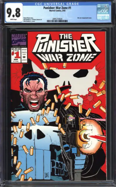 Punisher War Zone #1 Cgc 9.8 White Pages // Marvel Comics 1992