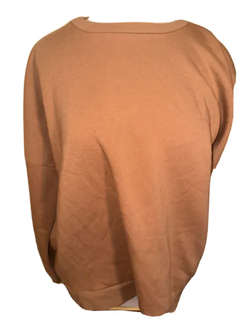 Zenana Bronze Size Large Long Sleeve Pullover Round Neck Sweater Women's