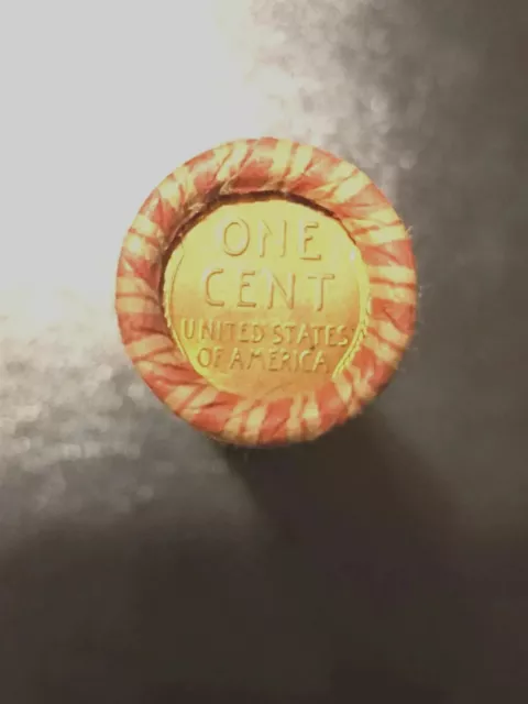 Wheat Cent Roll / Wheat Penny Roll 1909-1958 With BU / indian Head Penny end!!