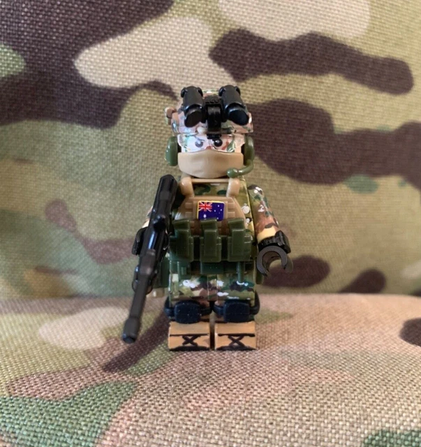 CUSTOM PAINTED CRYE Multicam Commando Military Minifig Display Army ADF ...