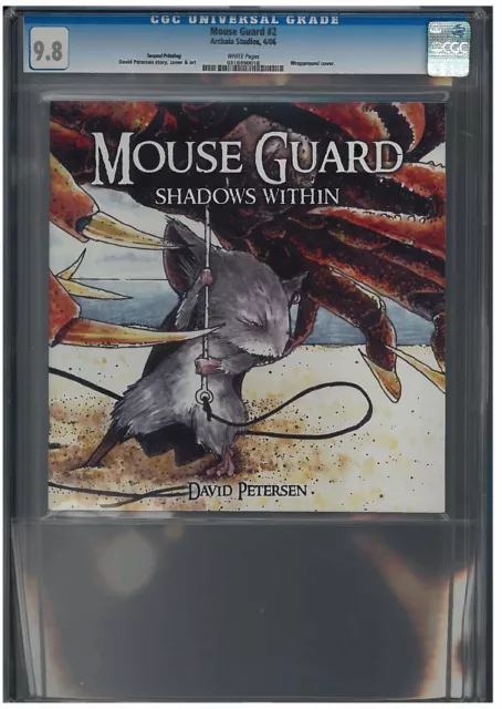 MOUSE GUARD #2 CGC 9.8 (4/06) Archaia Studios 2nd print white pages