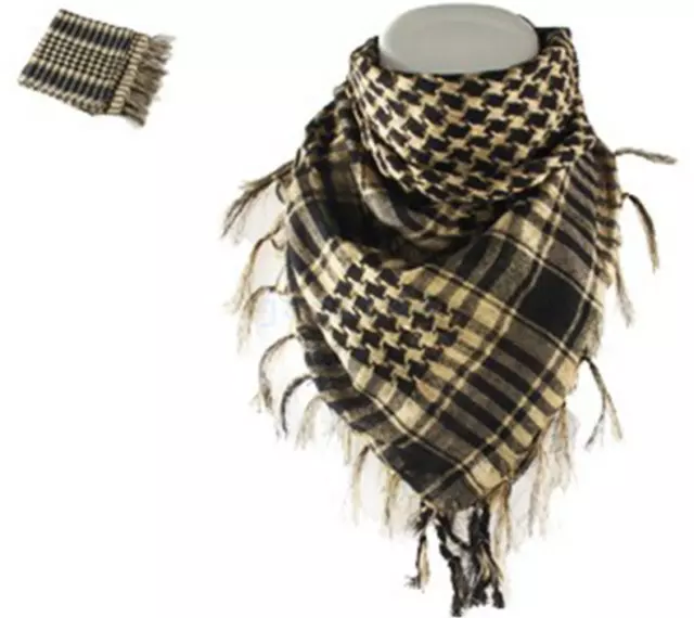 Keffiyeh Shemagh Scarf Arab Tactical Desert Military Army Cotton Wrap Scarves AU