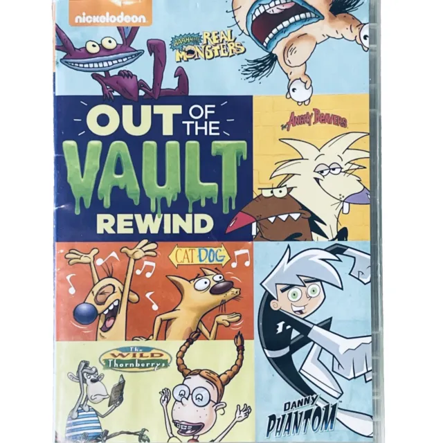 Nickelodeon Out of the Vault Rewind DVD 2018 Cat Dog Angry Beavers Danny Phantom