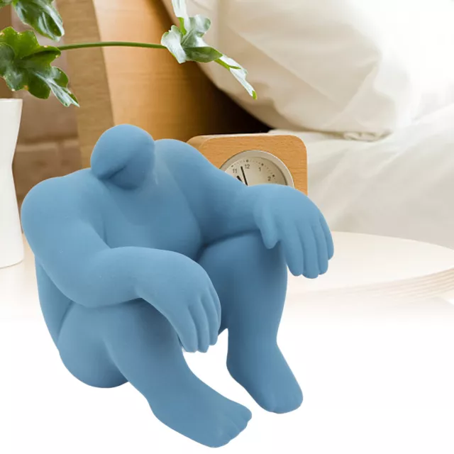 Figura astratta statua minimalista decorazione mensola per riscaldamento casa regali decorazione blu