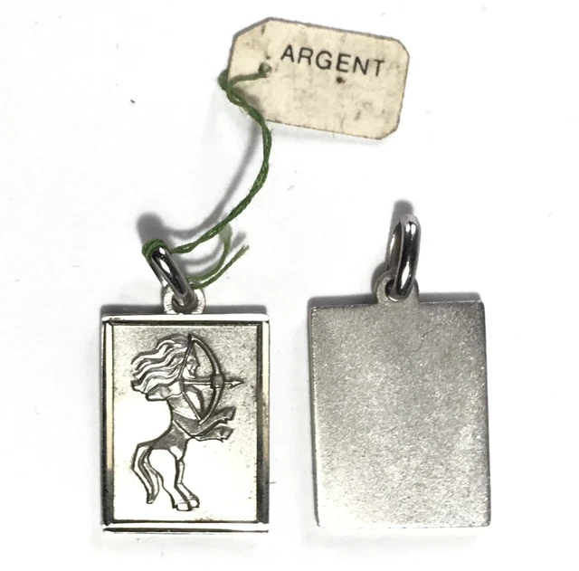Médaille Ancienne Vierge En Argent 800 - Signée AP Zodiac Jewel - Très Bon état