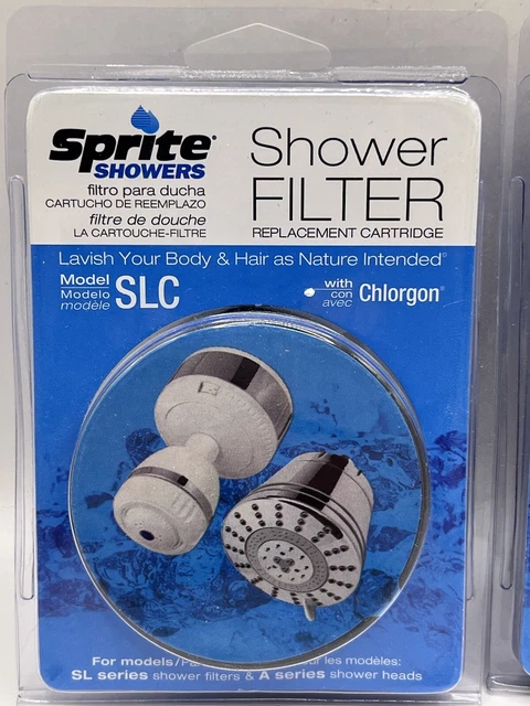Cartucho de filtro de ducha de línea delgada SPRITE SHOWERS SLC SL/UN lote de 2
