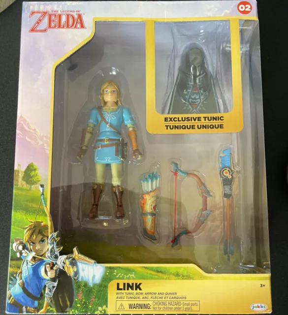 The Legend of Zelda Breath of the Wild Link Action Figure With Exclusive Tunic