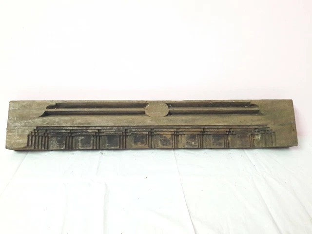 Antique Solid Beam Plaque Pillar Vintage Door Window Wooden Wall Panel A63