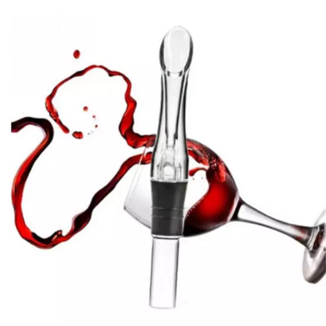 Portable Aerating Pourer Decanter Red Wine Bottle Travel Quick Air Aerator SG