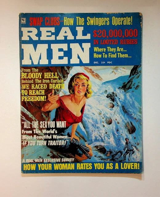 Real Man Magazine REAL MEN MAGAZINE Vol. 12 #8 VG 1968 £29.98 - PicClick UK