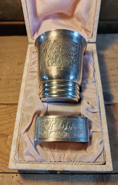 Rond De Serviette Mickey Années 1930 Boxe Métal