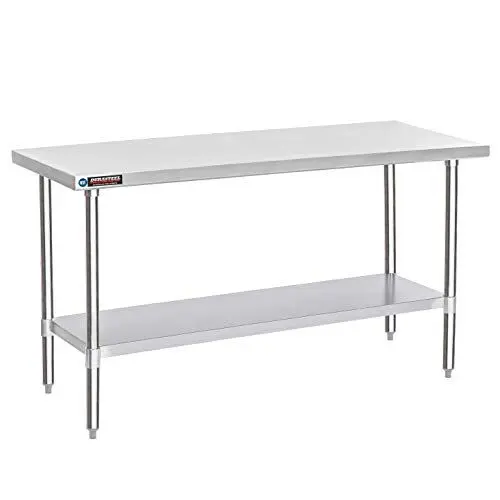 Food Prep Stainless Steel 30" (W) x 72" (L) Table, Silver
