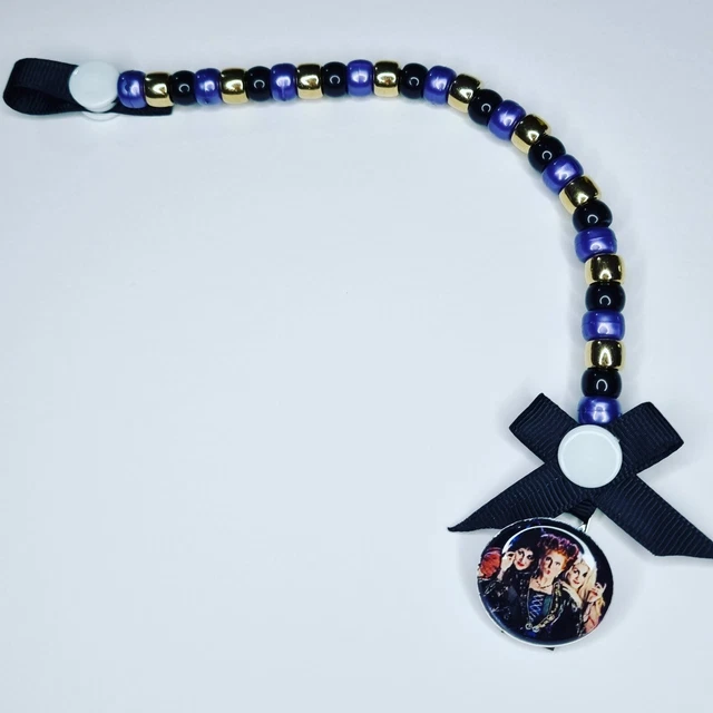 Hocus Pocus Halloween Bebé Dummy Clip Clip Rosa Azul Bebé Regalo Niñas Niños