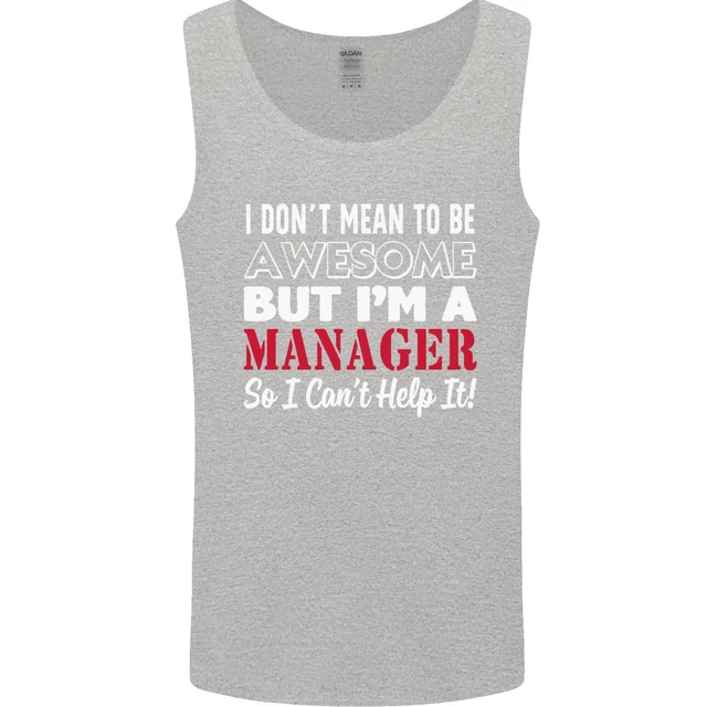 Gilet canotta da uomo I Dont Mean to Be but Im a Manager rugby 4