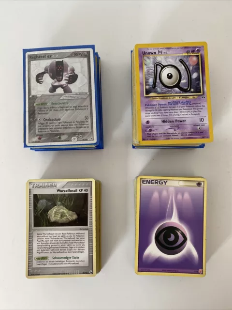 Pokemon TCG Karten Sammlung 165 Karten größtenteils mit Base Set Karten