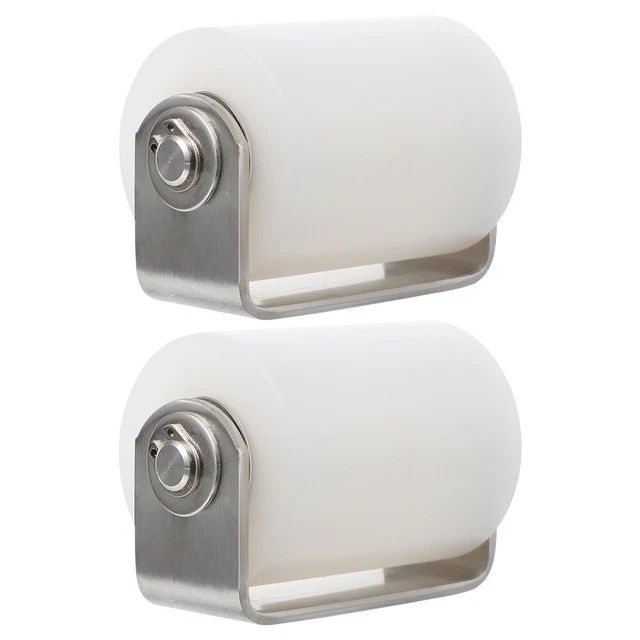 2 Pcs Rullo Laterale Cuscinetto Nylon Puleggia L Staffe Pesanti Guida