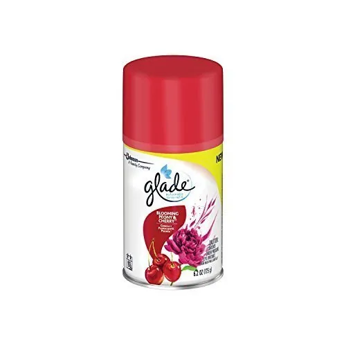 Glade Automatic Spray Air Freshener, Blooming Peony and Cherry, 6.2 Oz One Pack