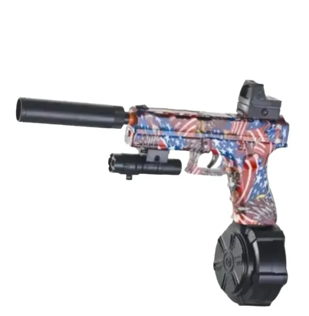 New Kid Electric Automatic Gel Blaster Glock Water Splatter Gun Ball Toy Outdoor
