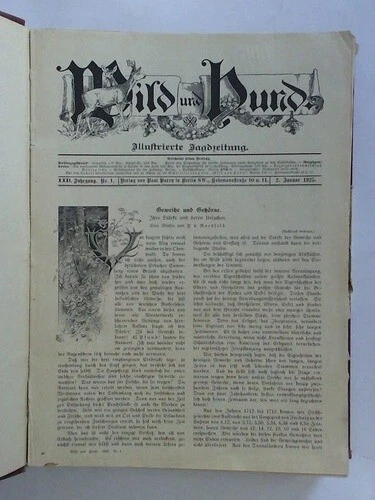 Wild und Hund: Illustrierte Jagdzeitung - XXXI. Jahrgang 1925, Nr. 1 bis 52 ...
