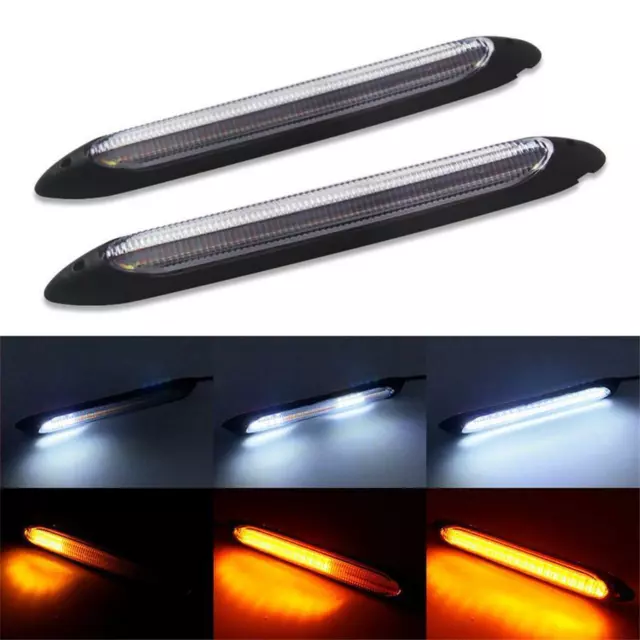 2x Universal LED Car 12V Daytime Running Light DRL Fog Driving Lamp Waterproof