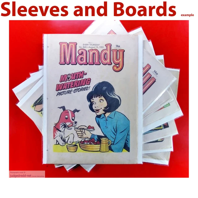 MANDY COMIC BAGS ONLY (for A4) Reseal / Tape AcidFree Size5 New x 25