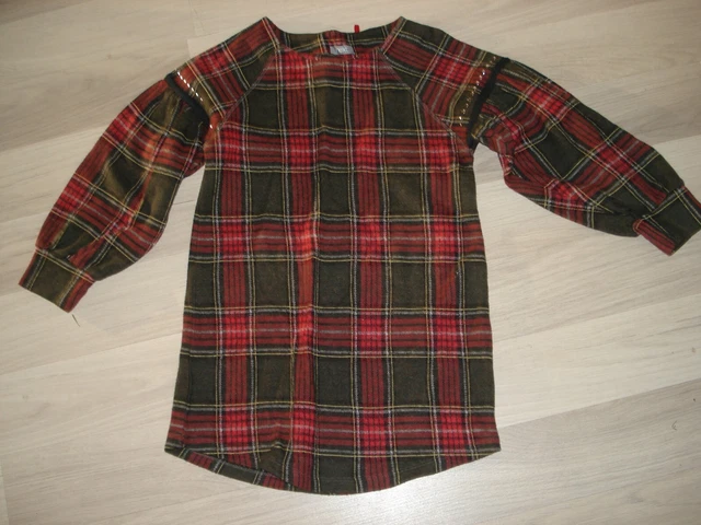 (164) Girls NEXT Checked Tartan Dress Aged 7 Years