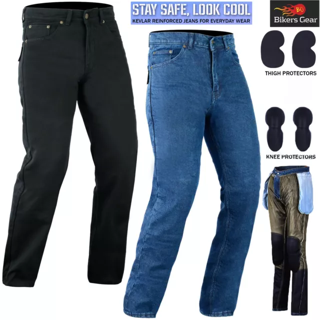 Moto kevlar Jeans Entièrement Dupont Doublé Pantalon Ce Aramide Protection