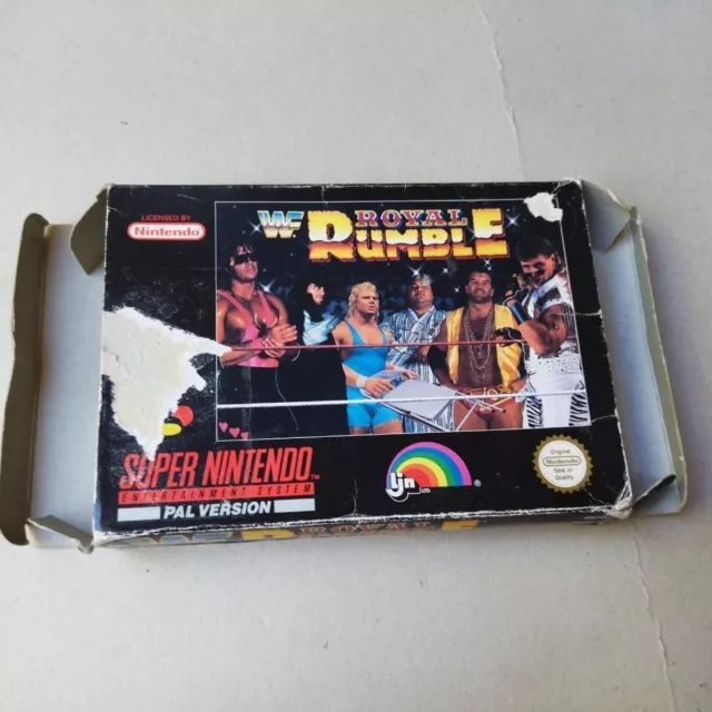 Wf Royal Rumble Complet Super Nintendo Snes Francais Fah