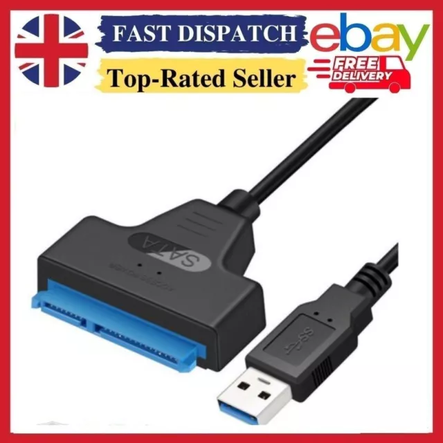 USB 3.0 To SATA 22 Pin 2.5 Inch Hard Disk Drive SSD Adapter Connector Converter