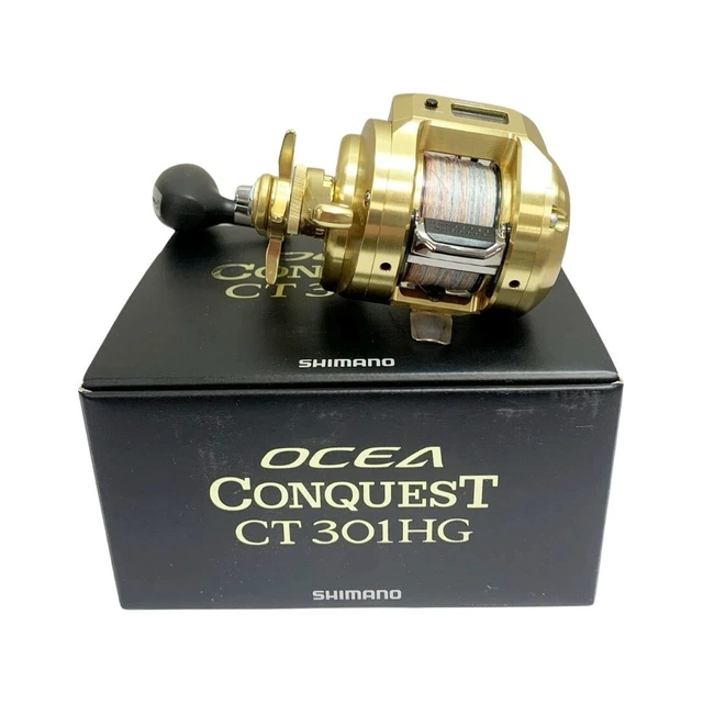 SHIMANO OCEA CONQUEST CT301HG reel 03822 slightly damaged and  
