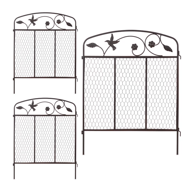 RECINZIONE DA GIARDINO Set di recinti Recinto ornamentale 3 elementi 1,4 kg EUR 69,99 - IT